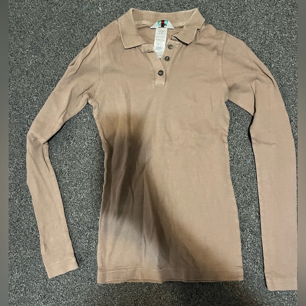 Hard Tail long sleeve cotton polo shirt size XS.